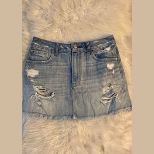 Abercrombie Lightwash Jean Skirt